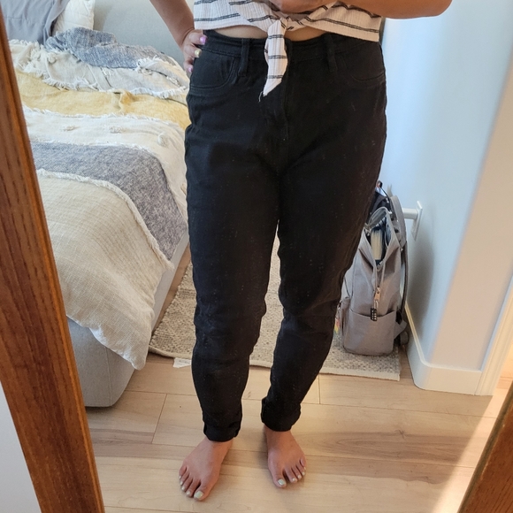 💜2/$20 BigBlue High-Rise Black Denim Jeans Size 29/32 - Picture 2 of 6